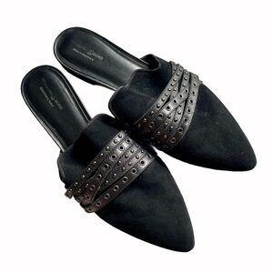 Treasure & Bond Edgy Suede Leather Slip On Mules 9